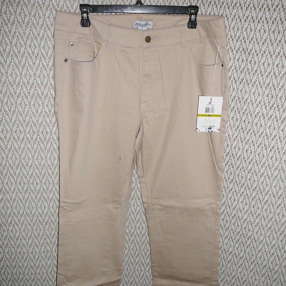 Caribbean Joe Casual Pants Jeans 14 NWT - Picture 2 of 9